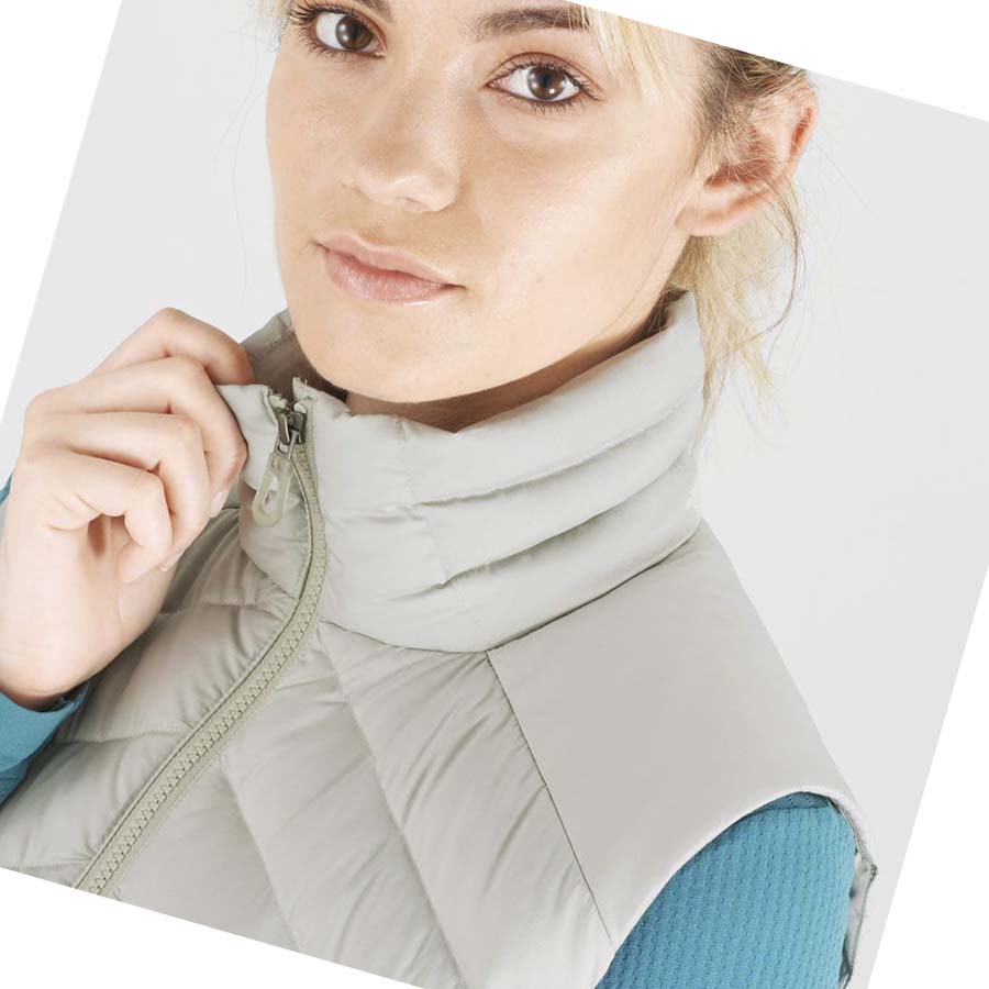 Chaquetas De Esquí Salomon ESSENTIAL XWARM DOWN Mujer Plateados | MX 2422WNB